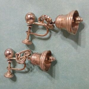 Vintage Gold Bell Earrings